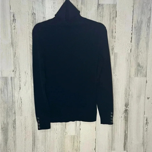 Tommy Hilfiger Turtle Neck Sweater Long Sleeve Top Navy‎ Blue Size Small - Picture 4 of 6